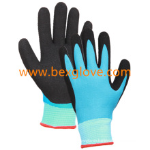 13 Gauge Nylon Liner, Nitrile Coating, Double Coated, Micro-Foam Finish Work Glove